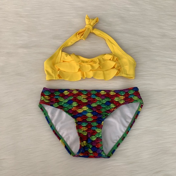 Mermaidens Sea Wave & Rainbow Reef Girls Bikini - Picture 2 of 8